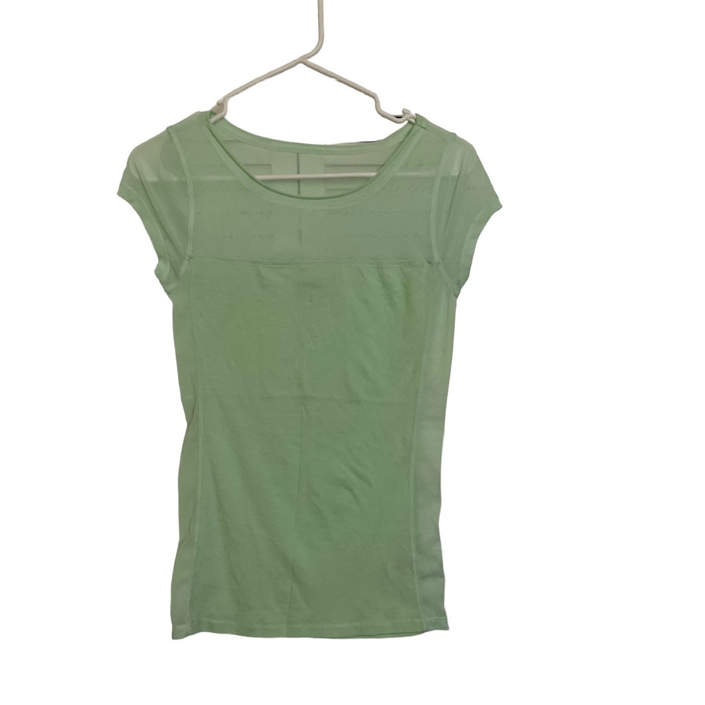Express Green Mesh Top Size XS